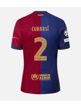 Moški Nogometna dresi replika Barcelona Pau Cubarsi #2 Domači 2024-25 Kratek rokav